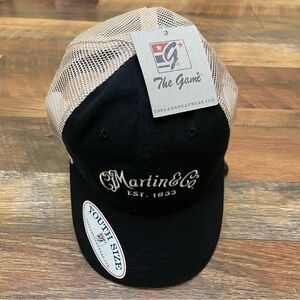 Black and white Martin & Co. trucker hat